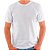 Camiseta Branca de Poliéster para Sublimação Gola Redonda Adulto XXGG - Imagem 1