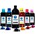 Kit 6 Tintas Epson Bulk Ink L850 Black 1 Litro Coloridas 500ml Valejet - Imagem 1