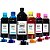 Kit 6 Tintas Epson Bulk Ink L800 Black 1 Litro Coloridas 500ml Corante Aton - Imagem 1