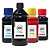 Kit 4 Tintas Cartucho Canon MG2510 Black 500ml Coloridas 100ml Aton - Imagem 1