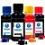 Kit 4 Tintas L375 para Epson Bulk Ink CMYK 100ml Pigmentada Valejet - Imagem 1