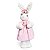 Coelha Vestido Rosa Pequeno com 1 unidade - Imagem 1