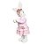 Coelha Vestido Rosa Grande com 1 unidade - Imagem 1