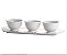 Conjunto Petisqueiras Porcelana Durable com Bandeja - Imagem 1