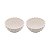 Conjunto Bowls Porcelana Pétala Matt Branco 16x6cm - Imagem 1
