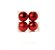 Bolas Fosca Brilhante Vermelho 10cm Jogo Com 4unidades - Imagem 1