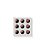 Caixa Quadrado com Luva para 9 Doces Branco 13x13x4cm - Imagem 1