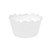 Mini Porta Cupcake Simples Liso Branco com 12 unidades - Imagem 1