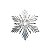 Floco de Neve Médio Cristal com 5 unidades - Imagem 1