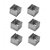 Forminha Pão de Mel Quadrada Pequena em Alumínio 2,4x3cm com 12 unidades - Imagem 1