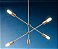 PENDENTE BASCULE E27X4 - OPUS - Imagem 1