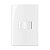 CONJ 1 INTERRUPTOR SIMPLES 4X2 10A SLEEK BRANCO - MARGIRIUS - Imagem 1