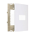 CONJ PLACA 4X2 P/ 2 MODULOS SLEEK BCO - MARGIRIUS - Imagem 2