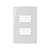 CONJ PLACA 4X2 P/ 2 MODULOS SLEEK BCO - MARGIRIUS - Imagem 3