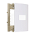 CONJ PLACA 4X2 P/ 1 MODULO HORIZ SLEEK BRANCO - MARGIRIUS - Imagem 2