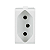 MODULO TOMADA 2P + TERRA 20A SLEEK BRANCO - MARGIRIUS - Imagem 3