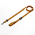 Conjunto Coleira e Guia para Cachorro Premium com QR Code | Ocre | Tamanho P - Imagem 2