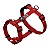 Conjunto Peitoral H e Guia para Cachorro Premium com QR Code | Power Red - Imagem 1