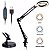 Lupa Luminária Lorben 10x Articulável Led Ring Light 16cm Diâmetro Garra Base - Imagem 7