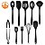 Kit com 10 Peças Utensílios de Cozinha Lorben Antiaderente Aço Inox Silicone - Imagem 1