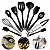 Kit com 10 Peças Utensílios de Cozinha Lorben Antiaderente Aço Inox Silicone - Imagem 9