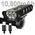 Farol para Bike 5 Leds Cree Lorben T6 Alumínio Power Bank 10000mah USB C - Imagem 6