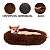 Caminha Nuvem Pet Lorben Redonda Pelúcia Cachorros Gatos Tamanho G 60x60cm - Imagem 4