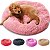 Caminha Nuvem Pet Lorben Redonda Pelúcia Cachorros Gatos Tamanho GG 80x80cm - Imagem 1