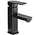 Torneira Monocomando Misturador 18cm Lorben Banheiro Quadrada Bica Baixa Preto Fosco - Imagem 2