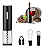 Kit Abridor de Vinho Saca Rolha Elétrico Automático sem Fio à Pilha com Acessórios - Imagem 3