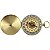 Bússola Retro Lorben tipo Relógio Bolso Vintage Metal Fosforescente - Imagem 3