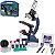 Kit Microscópio Biológico Infantil 28 Peças Lorben Educacional Portátil 100x 400x 900x com Maleta - Imagem 1