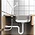 Rabicho Engate Mangueira 60 cm Trançado Aço Inox Flexível Lorben - Imagem 4