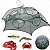 Covo Armadilha Lorben para Camarão Lambari 6 Bocas Guarda Chuva - Imagem 1