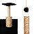 Arranhador para Gatos Lorben Pet Quadrado Poste Sisal com Brinquedo Pompom Pelúcia Guizo - Imagem 6