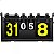 Placar de Mesa Dobrável Lorben Marcador Manual Contador de Pontos - Imagem 9