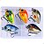 Kit com 5 Mini Iscas de Pesca Artificiais Crankbait Meia Água Material Acessório Pescaria - Imagem 10