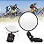 Kit 2 Peças Espelho Retrovisor Giratório 360° Lorben Bike Guidão Bicicleta Articulado Segurança - Imagem 5