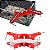 Kit 4 Peças Grampo Sargento Canto Angular 75 Mm 2 Morsas Cantoneira Marcenaria Vidraçaria - Imagem 9