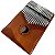 Kalimba Piano de Dedo 17 Chaves Lorben Instrumento Percussão Metal Madeira Mogno - Imagem 10