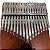Kalimba Piano de Dedo 17 Chaves Lorben Instrumento Percussão Metal Madeira Mogno - Imagem 14