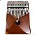 Kalimba Piano de Dedo 17 Chaves Lorben Instrumento Percussão Metal Madeira Mogno - Imagem 13