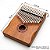 Kalimba Piano de Dedo 17 Chaves Lorben Instrumento Percussão Metal Madeira Mogno - Imagem 4