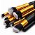 Kit Completo 10 Pincéis Kabuki Profissionais para Maquiagem Lorben com Estojo - Imagem 2