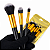 Kit Completo 10 Pincéis Kabuki Profissionais para Maquiagem Lorben com Estojo - Imagem 4