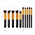 Kit Completo 10 Pincéis Kabuki Profissionais para Maquiagem Lorben com Estojo - Imagem 2