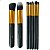 Kit Completo 10 Pincéis Kabuki Profissionais para Maquiagem Lorben com Estojo - Imagem 7