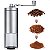 Moedor de Café Manual Lorben Compacto em Inox com Ajuste de Moagem Manivela Giratória - Imagem 1