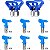 Kit Completo Pintura Airless 6 Bicos 211/315/417/515/517/523 e 2 Porta Bicos Lorben - Imagem 11