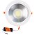Plafon Spot Led Cob 30w Embutir Redondo Branco Frio 6500k - Imagem 2